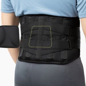 BraceUp Black Brave with Lumbar Pad Sz S/M